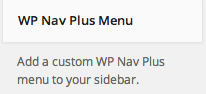 WP Nav Plus Inactive Widget
